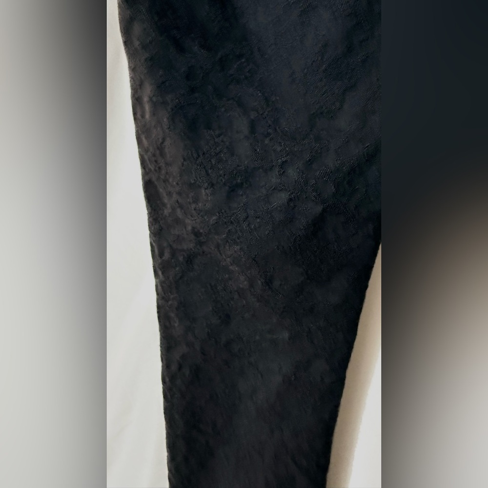 Pilcro & The Letterpress Serif Black Floral Textured Skinny Ankle Length Jeans - Picture 8 of 13